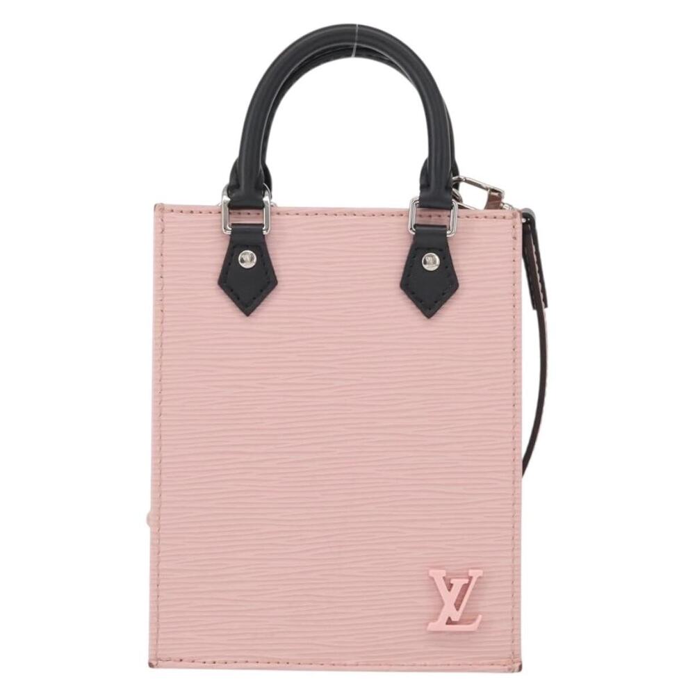 Louis Vuitton Epi Petit Sac Plat Bag Rose Valerine Pink